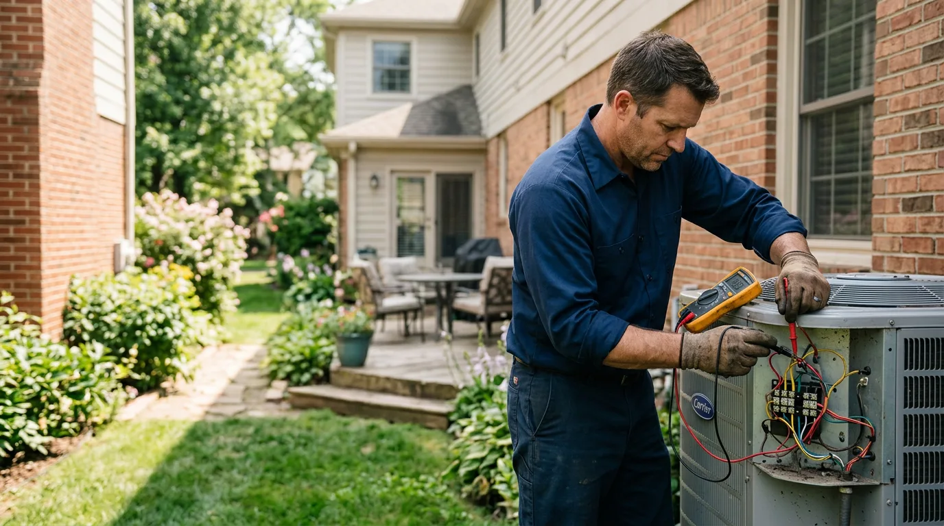 HVAC technician working near Oxford, AL